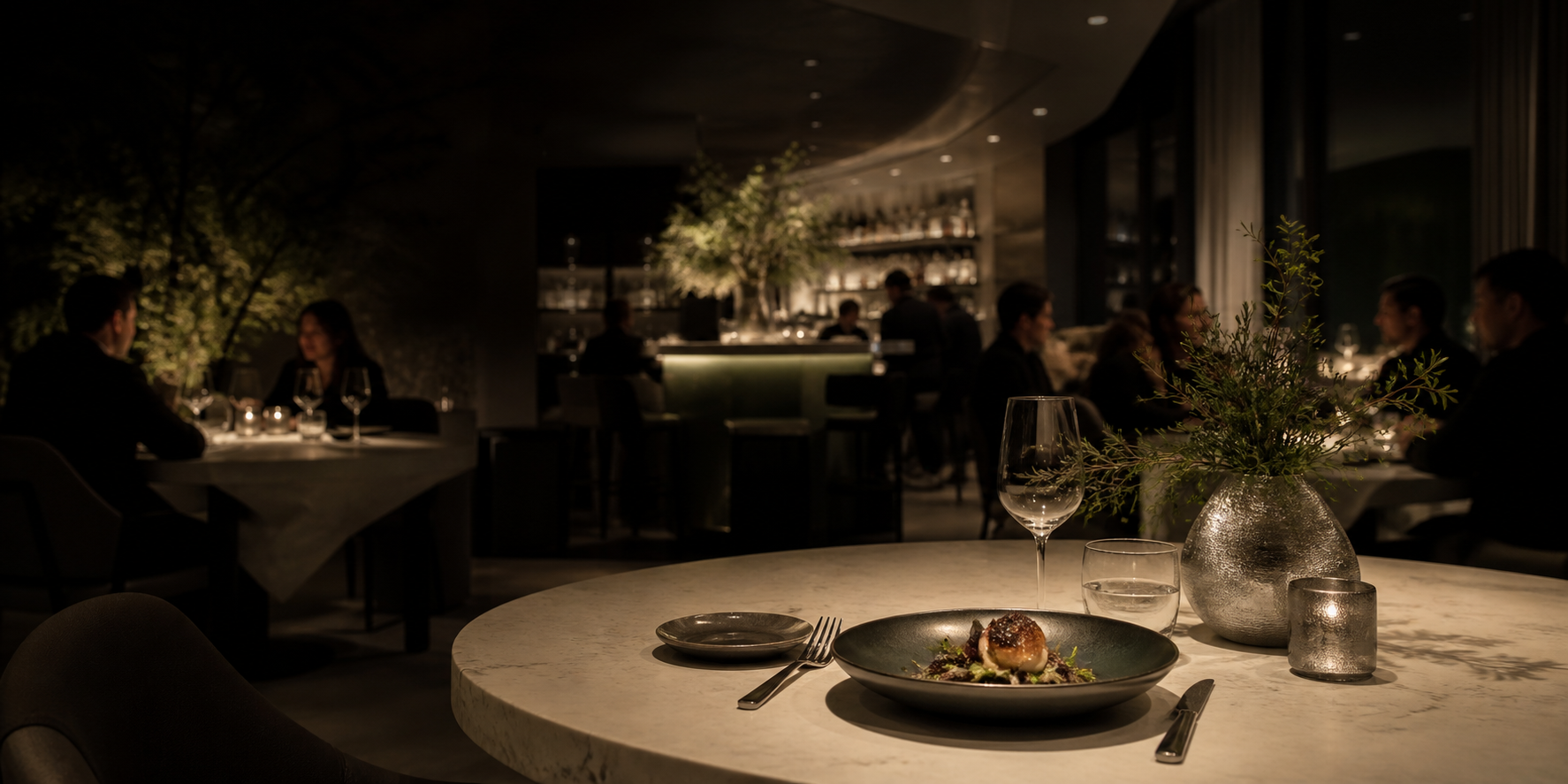Evening dining room